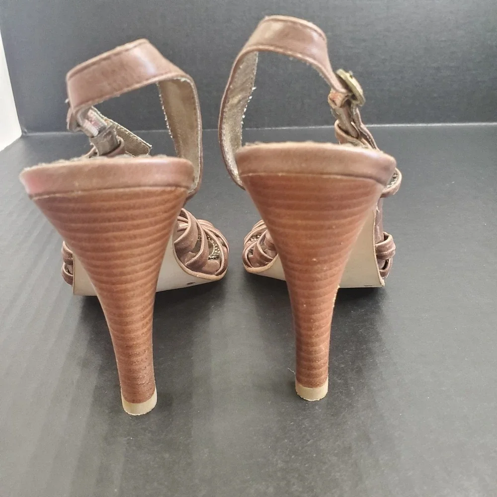 Steve Madden Women's 7.5 M Brown‎ Strappy 4